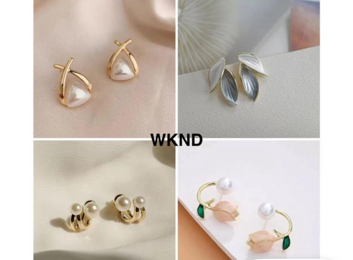 Elegant Pearl & Leaf Mini Set