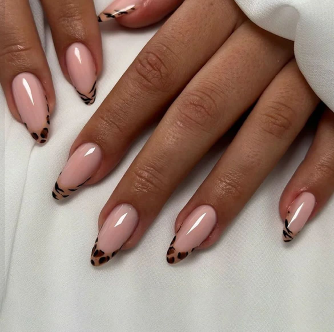 Leopard French Tips